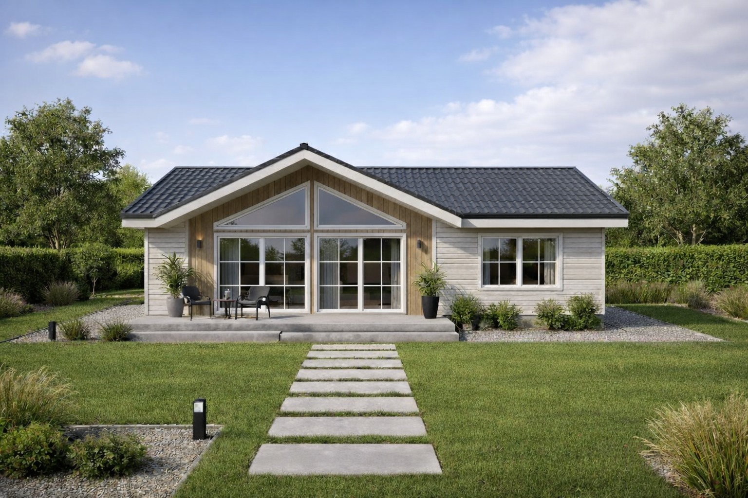 Homay Betonarme Ev - Bahçe